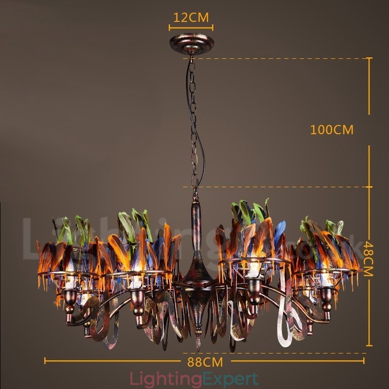 Retro Steel Lighting Store Pendant Chandelier Light