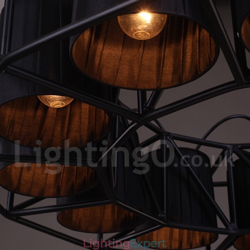 Industrial Style Steel Lighting Store Pendant Chandelier Light