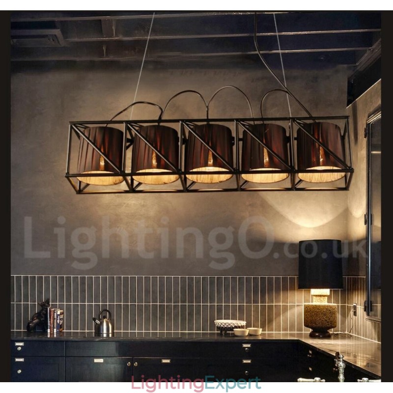 Industrial Style Steel Lighting Store Pendant Chandelier Light