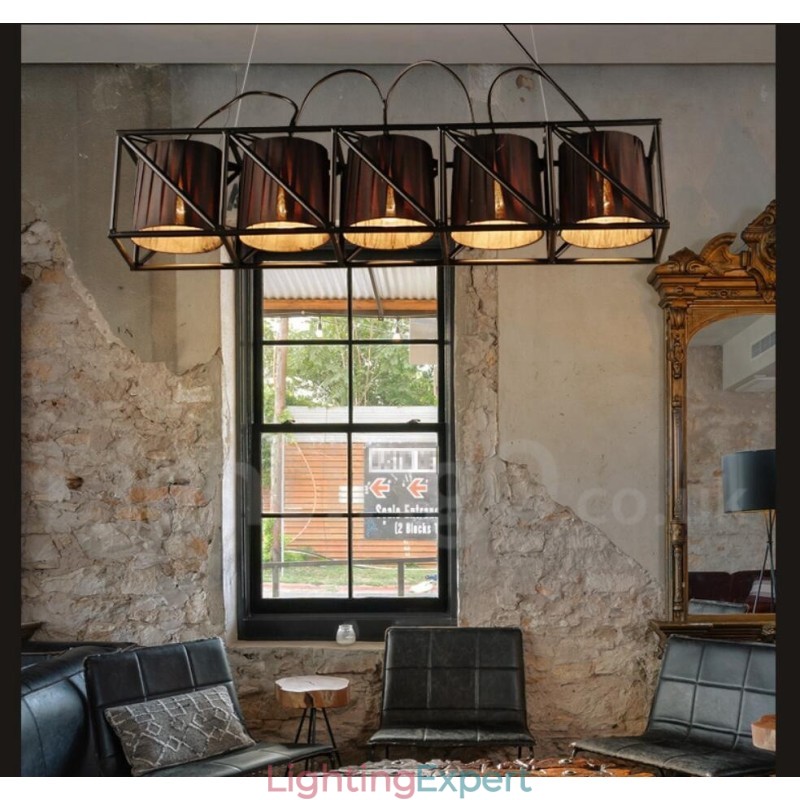 Industrial Style Steel Lighting Store Pendant Chandelier Light