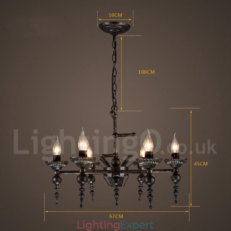 Industrial Style Steel Lighting Store Pendant Chandelier Light