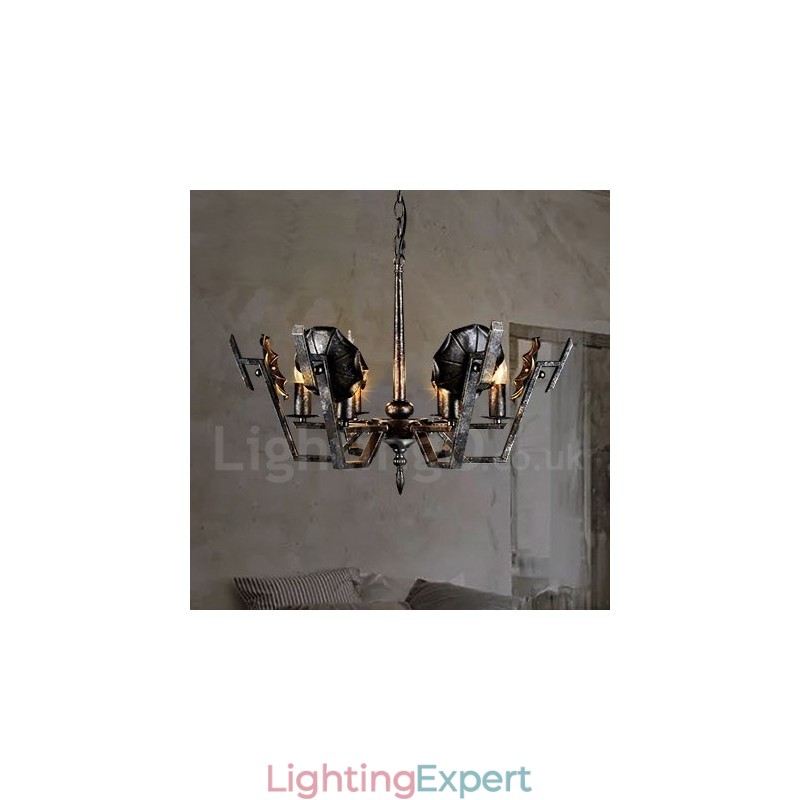 Industrial Style Steel Lighting Store Pendant Chandelier Light