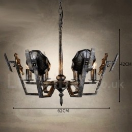 Industrial Style Steel Lighting Store Pendant Chandelier Light