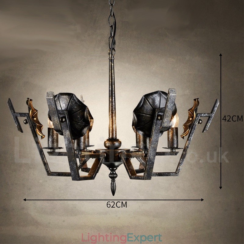 Industrial Style Steel Lighting Store Pendant Chandelier Light