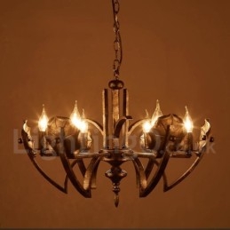 Industrial Style Steel Lighting Store Pendant Chandelier Light