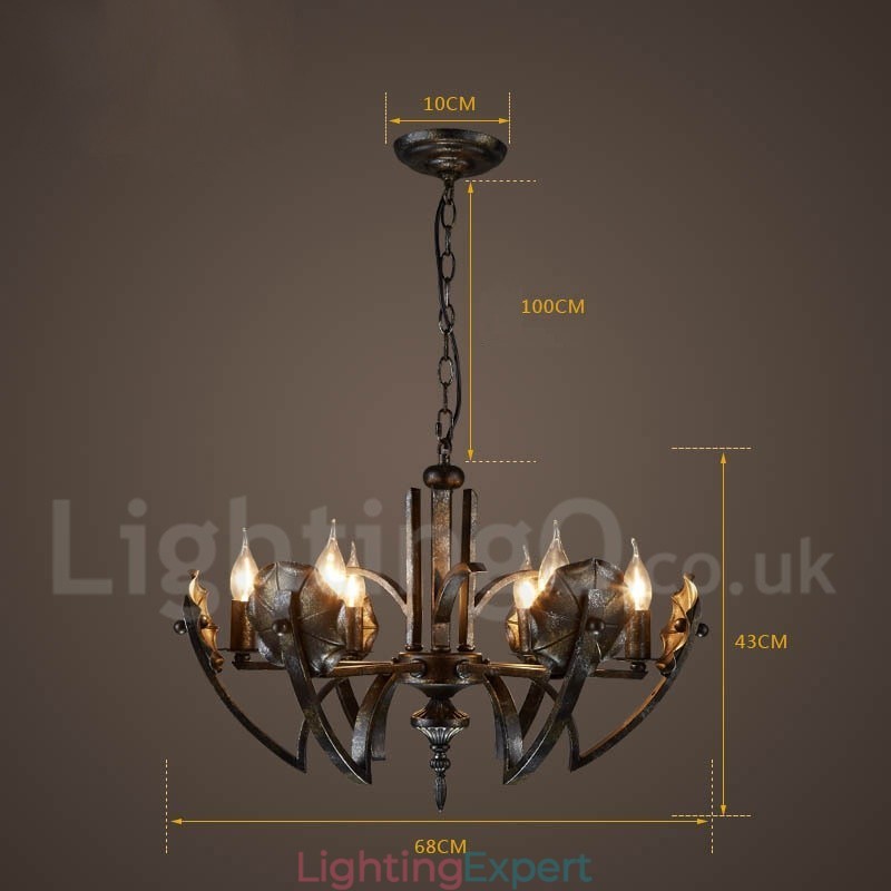 Industrial Style Steel Lighting Store Pendant Chandelier Light
