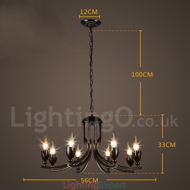Industrial Style Steel Lighting Store Pendant Chandelier Light