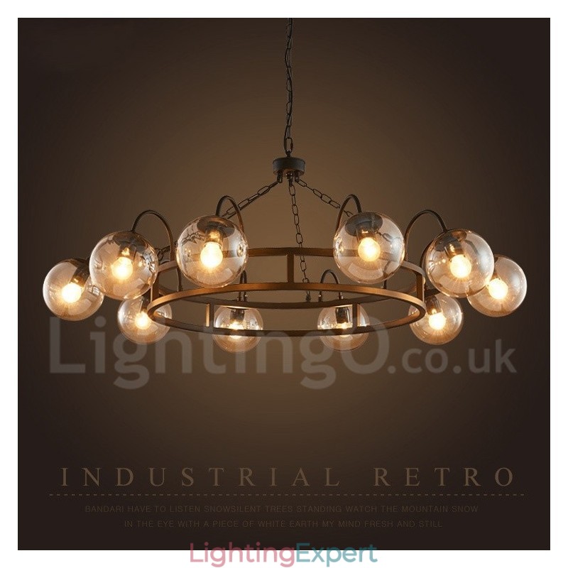 Industrial Style Steel Lighting Store Pendant Chandelier Light
