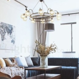 Industrial Style Steel Lighting Store Pendant Chandelier Light