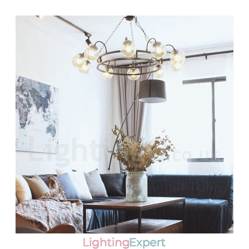 Industrial Style Steel Lighting Store Pendant Chandelier Light