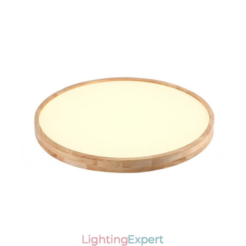 Ultra thin Round Wood Ceiling Lamp Solid Wood Acrylic Ceiling Lamp Nordic Lights