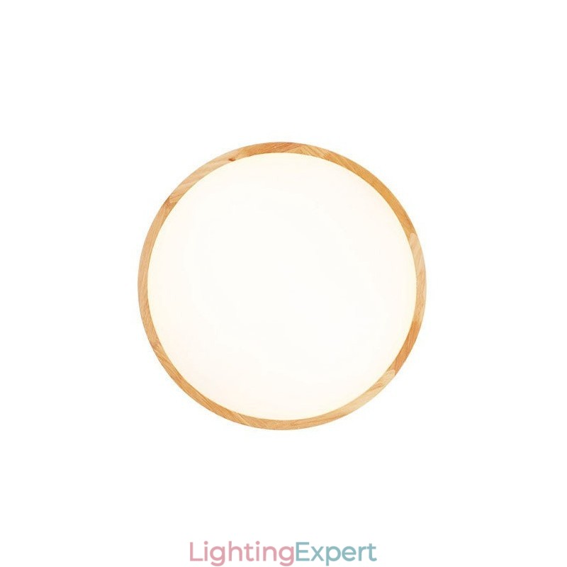 Ultra thin Round Wood Ceiling Lamp Solid Wood Acrylic Ceiling Lamp Nordic Lights
