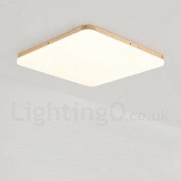 Ultra thin Square Solid Wood Acrylic Ceiling Lamp