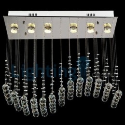 Modern Contemporary Chandelier Flush mount Pendant Fixture Crystal Rain Drop Light