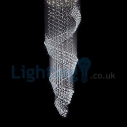Modern Contemporary Chandelier Flush mount Pendant Fixture Crystal Rain Drop Light