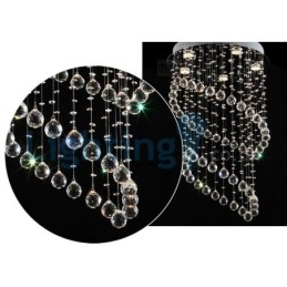 Modern Contemporary Chandelier Flush mount Pendant Fixture Crystal Rain Drop Light