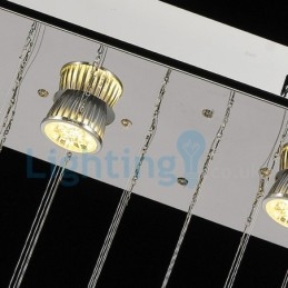 Modern Contemporary Chandelier Flush mount Pendant Fixture Crystal Rain Drop Light