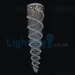 Modern Contemporary Chandelier Flush mount Pendant Fixture Crystal Rain Drop Light