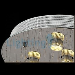 Modern Contemporary Chandelier Flush mount Pendant Fixture Crystal Rain Drop Light