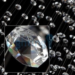 Modern Contemporary Chandelier Flush mount Pendant Fixture Crystal Rain Drop Light