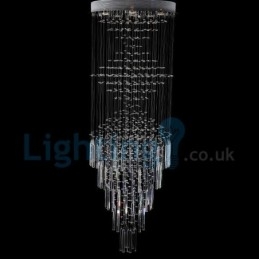 Modern Contemporary Chandelier Flush mount Pendant Fixture Crystal Rain Drop Light