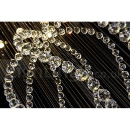 Modern Contemporary Chandelier Flush mount Pendant Fixture Crystal Rain Drop Light