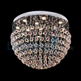 Modern Contemporary Chandelier Flush mount Pendant Fixture Crystal Rain Drop Light