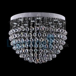 Modern Contemporary Chandelier Flush mount Pendant Fixture Crystal Rain Drop Light