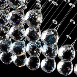 Modern Contemporary Chandelier Flush mount Pendant Fixture Crystal Rain Drop Light