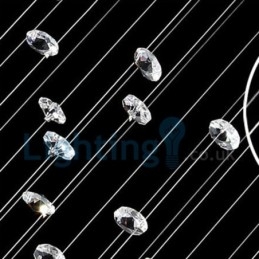 Modern Contemporary Chandelier Flush mount Pendant Fixture Crystal Rain Drop Light