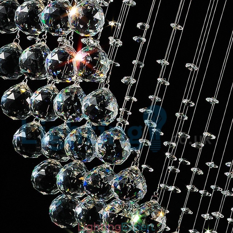 Modern Contemporary Chandelier Flush mount Pendant Fixture Crystal Rain Drop Light