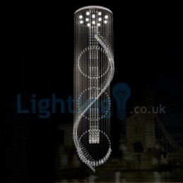 Modern Contemporary Chandelier Flush mount Pendant Fixture Crystal Rain Drop Light