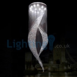 Modern Contemporary Chandelier Flush mount Pendant Fixture Crystal Rain Drop Light