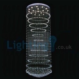 Modern Contemporary Chandelier Flush mount Pendant Fixture Crystal Rain Drop Light