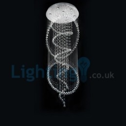 Modern Contemporary Chandelier Flush mount Pendant Fixture Crystal Rain Drop Light