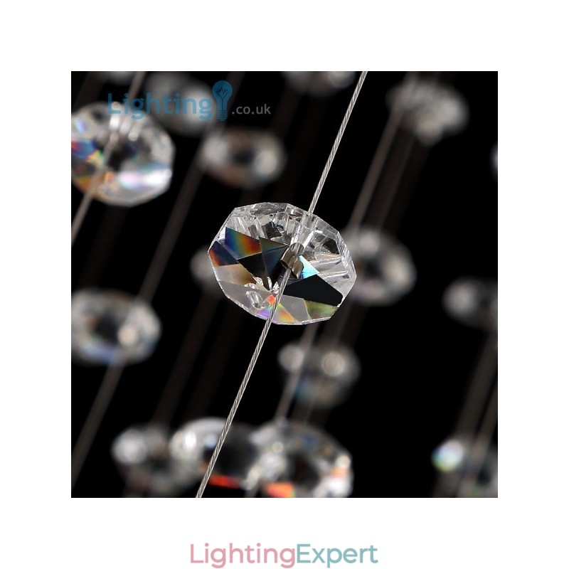 Crystal Chandelier Modern Bird Nest Luxury Duplex Ceiling Lamp