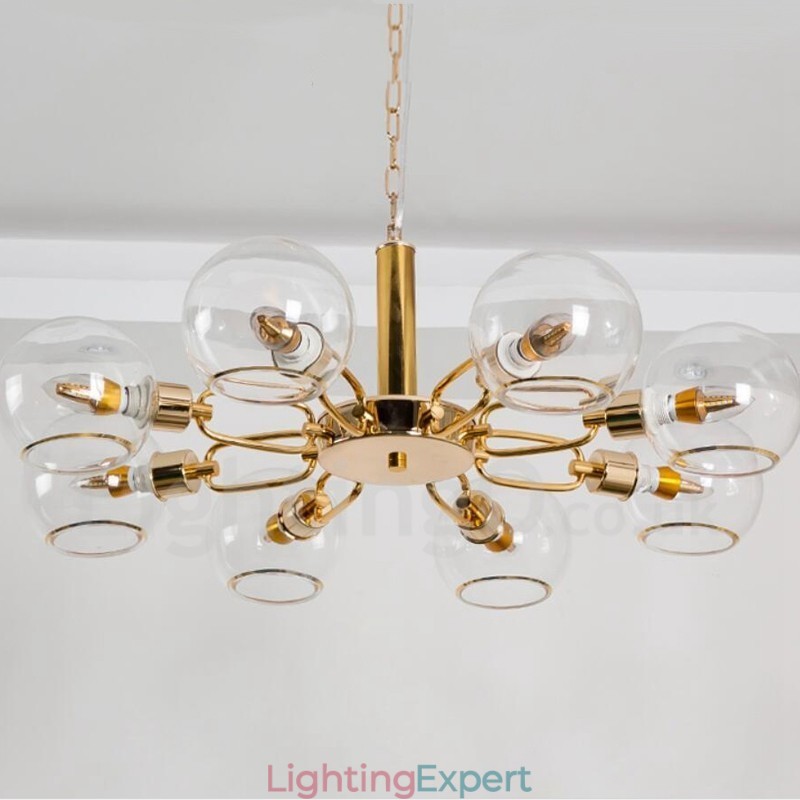 8 Lights Nordic Postmodern Creative Glass Magic Bean Chandelier