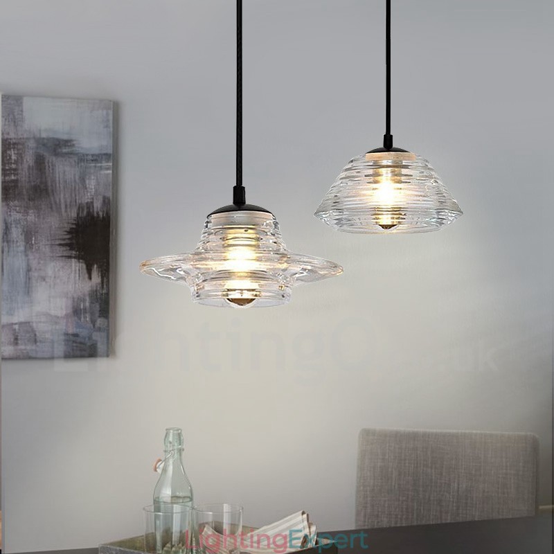 Single Head Glass Pendant Light Cafe