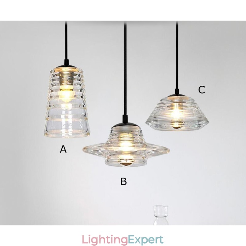 Single Head Glass Pendant Light Cafe