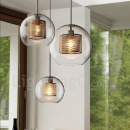 Modern Minimalist Nordic Style Decoration Cafe Glass Ball Single Head Pendant Light