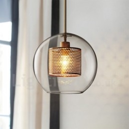 Modern Minimalist Nordic Style Decoration Cafe Glass Ball Single Head Pendant Light