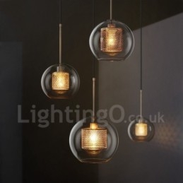 Modern Minimalist Nordic Style Decoration Cafe Glass Ball Single Head Pendant Light
