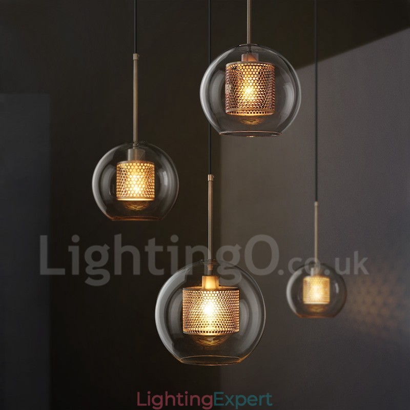 Modern Minimalist Nordic Style Decoration Cafe Glass Ball Single Head Pendant Light