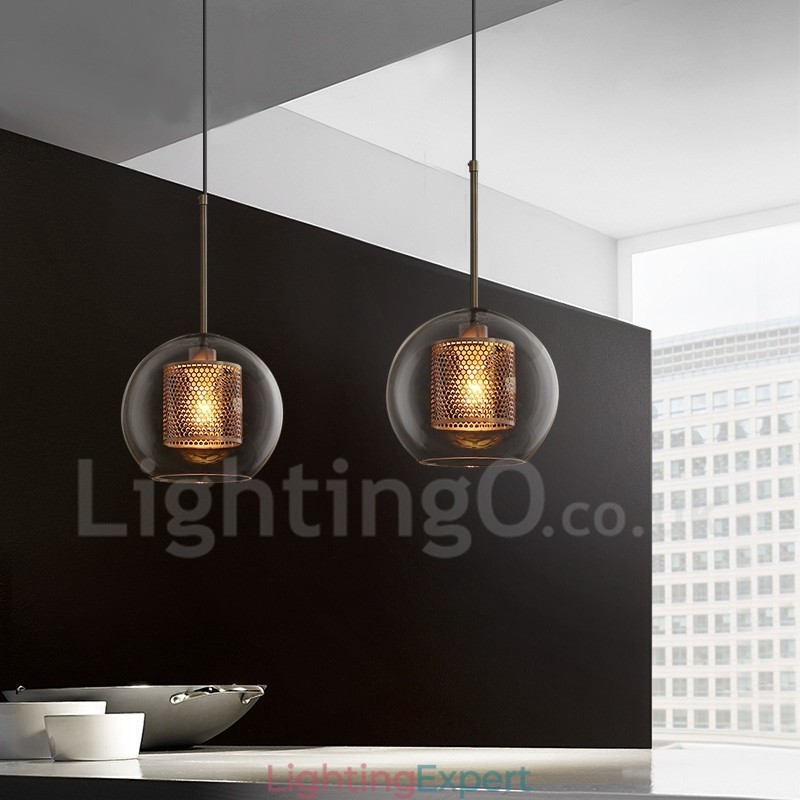Modern Minimalist Nordic Style Decoration Cafe Glass Ball Single Head Pendant Light