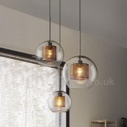 Modern Minimalist Nordic Style Decoration Cafe Glass Ball Single Head Pendant Light