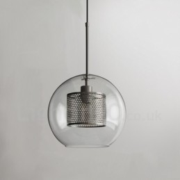 Modern Minimalist Nordic Style Decoration Cafe Glass Ball Single Head Pendant Light