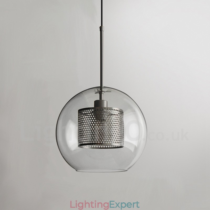 Modern Minimalist Nordic Style Decoration Cafe Glass Ball Single Head Pendant Light