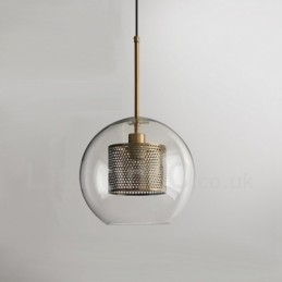Modern Minimalist Nordic Style Decoration Cafe Glass Ball Single Head Pendant Light