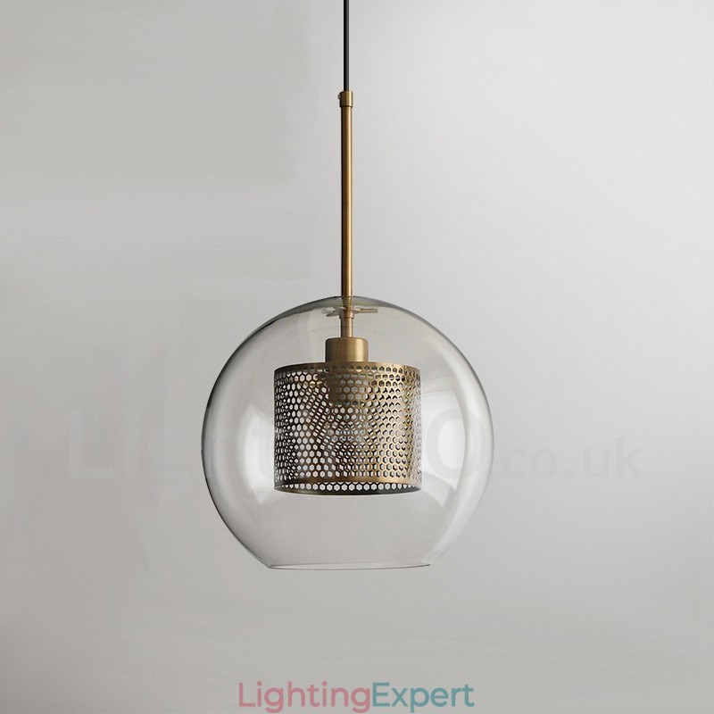 Modern Minimalist Nordic Style Decoration Cafe Glass Ball Single Head Pendant Light