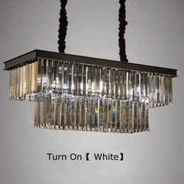 Retro Crystal Pendant Light Cafe Exibittion Hall